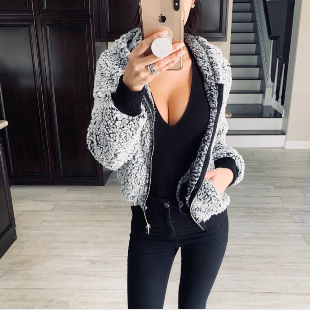 Brand new with tags cozy zip up jacket